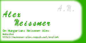 alex meissner business card